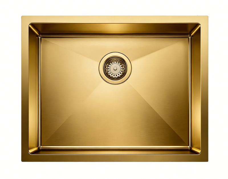 GR 5545  GOLD PASLANMAZ ÇELİK EVİYE