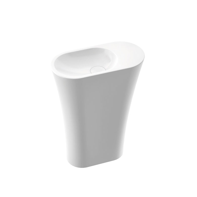 Wega 60 SL Duvara Dayalı Monoblok Lavabo - Sol