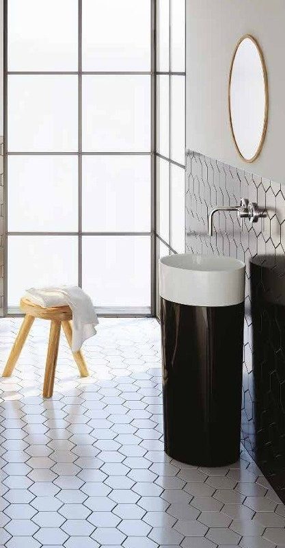 Duo S Siyah Panelli Monoblok Lavabo